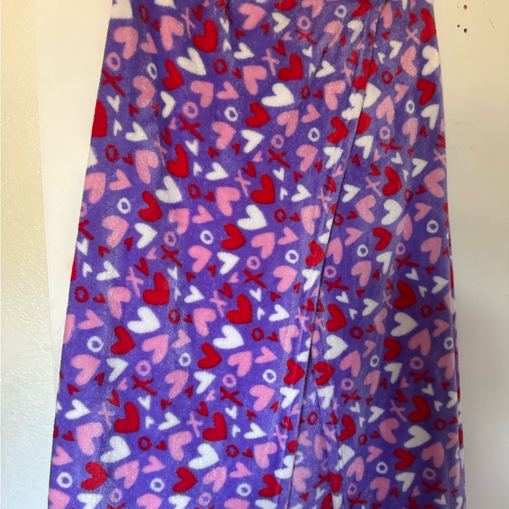 Women’s Heart Patterned Women’s Soft Wrap Towel Brand New